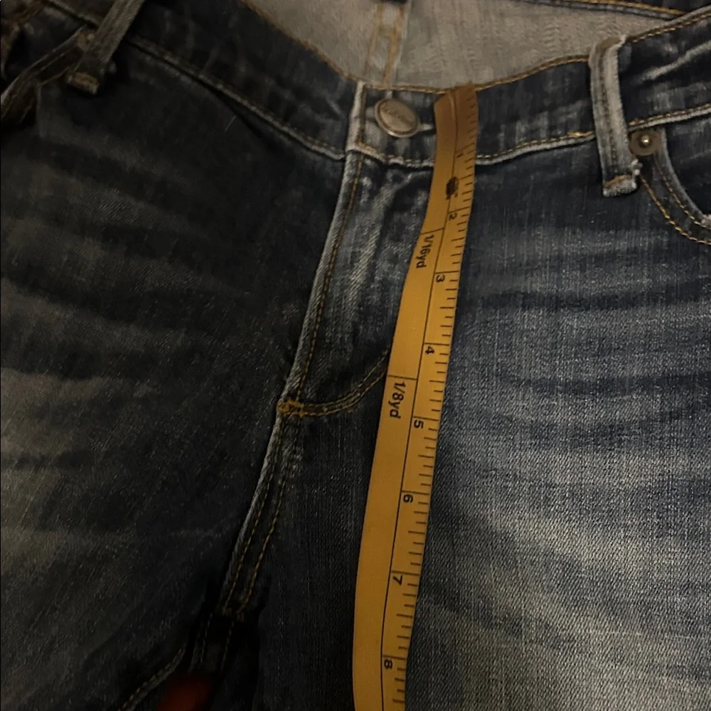 DRIFTWOOD Blue Straight-Leg Jeans with Side Button Accents